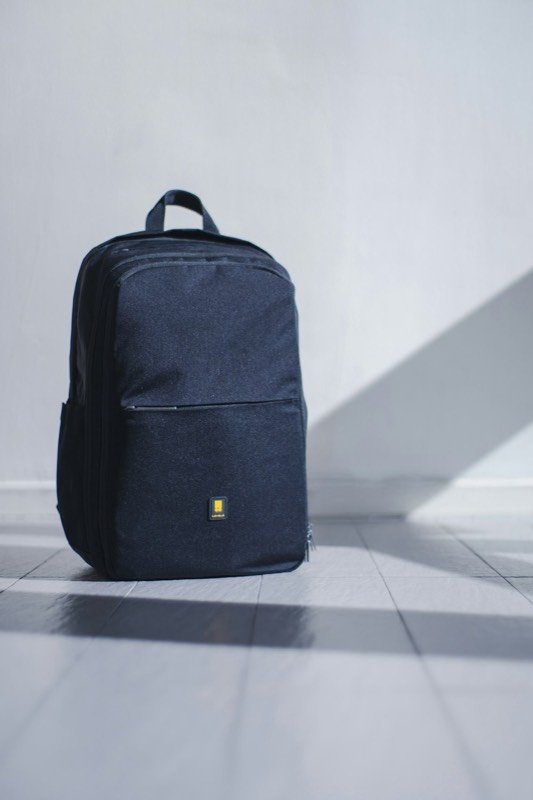 Packed travel backpack, ready for a covered journey